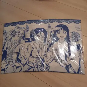 러브 라이브 선샤인 대흑탕 콜라보 수건 컴플리트 세트