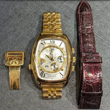 100개 한정판 CITIZEN 칸파노라 퍼페츄얼 골드