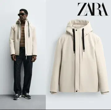 ZARA 후디드 테크니컬 자켓