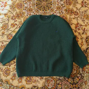 SHIPS 다크 그린 크루넥 스웨터