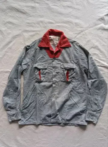 50s 빈티지 프린트 카스리 무늬 2톤