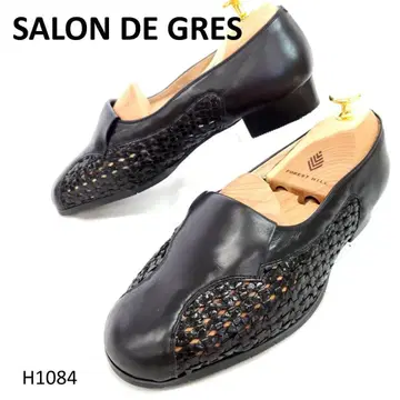 살롱 드 그레이 인트레차트 로우힐 펌프스 이탈리아제 블랙 24.5cm