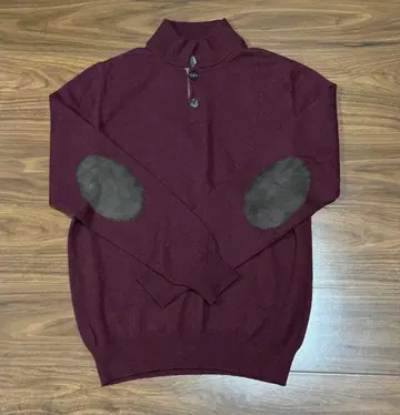 eleventy 버건디 하이넥 니트