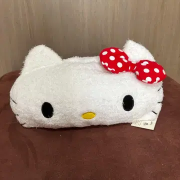 키티 복슬복슬 티슈 박스 커버