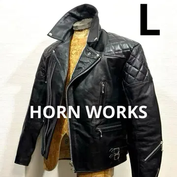 L 컨디션 최상 깨끗함 경적 웍스 패딩 더블 라이더스 자켓