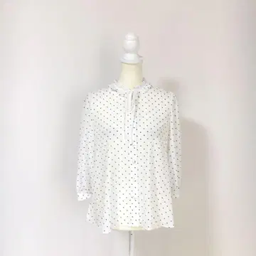신상 새상품급 2025년 Rene 루네 워셔블 도트 무늬 블라우스 셔츠