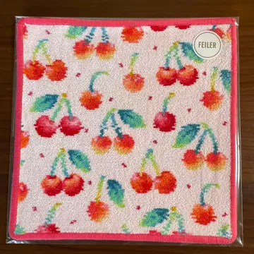 체리 도트 손수건 WEB 한정 컬러 페일 핑크 x 핑크