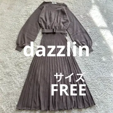 dazzlin 다즐린 플리츠 카슈쿨 롱슬리브 원피스