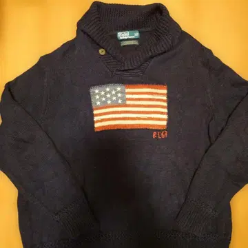 랄프 로렌 성조기 스웨터