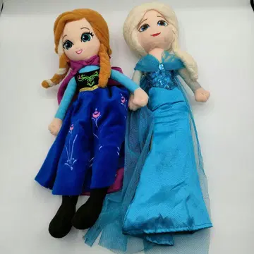 안나와 눈의 여왕 봉제 인형 2체 세트