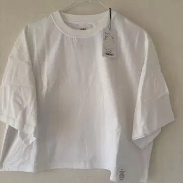 HYKE 빅 핏 화이트 T셔츠 M