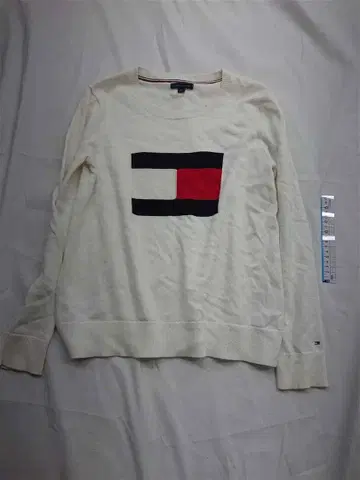 타미힐피거 크루넥 스웨터 화이트 계열 여성용