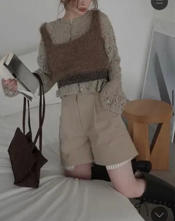 윌프리 willfully 니트 뷔스티에