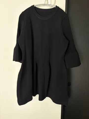 오부 소매 페플럼 벨 슬리브 풀오버