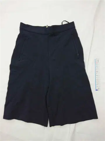 띠어리 theory 타데오 S 분또 소재 네이비 계열 숏팬츠 여성용
