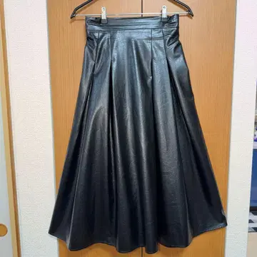 새상품급 롱 스커트 인조 가죽제 멋짐