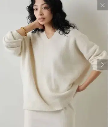 Whim Gazette 퍼 V넥 풀오버