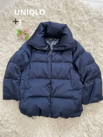 유니클로 +J 질 샌더 콜라보 하이브리드 다운 자켓 XL 네이비