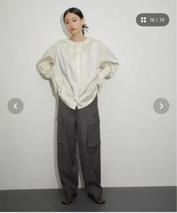 [ ADAM ET ROPE' ] 지속가능성 울 카고 팬츠 36 사이즈