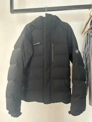 MAMMUT 마무트 로제 구스 후디드 다운 자켓 블랙 XL