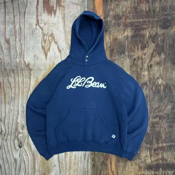 90s L.L.Bean Russell 풀오버 후드티 필기체 USA제