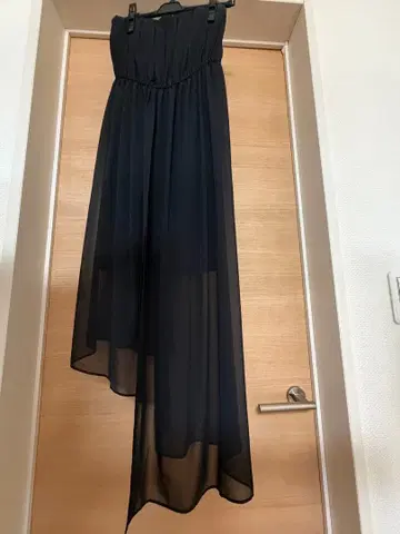 블랙 비대칭 롱 스커트 9호