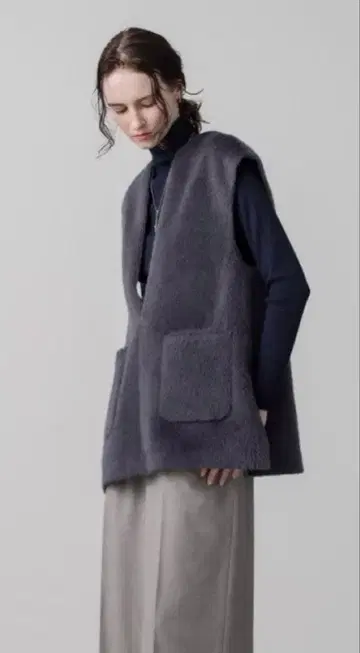 ebure 알파카 샤기 지레 베스트 상의