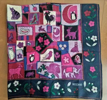 모스키노 레어 빈티지 스카프 스톨 대형