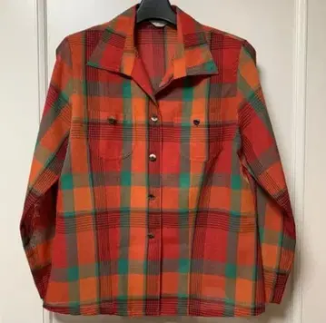 체크 무늬 긴팔 셔츠