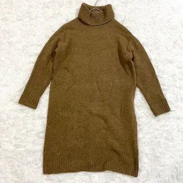어반리서치 로쏘 니트 원피스 터틀넥 브라운 캐주얼