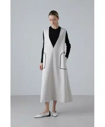 어도어 ADORE 바이컬러 암운젠 원피스