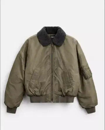 ZARA 대비 컬러 봄버 자켓 M 숏 MA-1