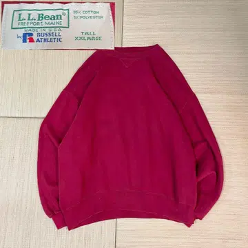 90s USA제 러셀 엘엘빈 맨투맨 보르도 XXL