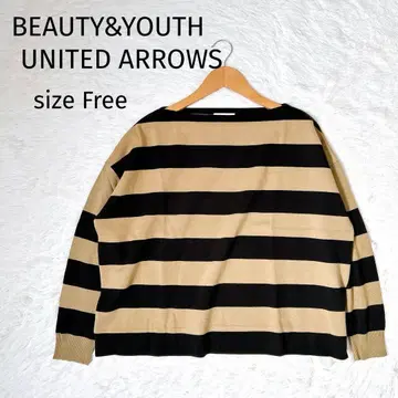 새상품급 BEAUTY&YOUTH UNITED ARROWS 긴팔 니트 보더