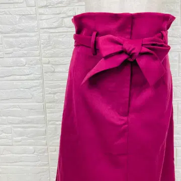 스픽 앤 스팬 리본 벨트 롱 스커트 마젠타 [1559-39]