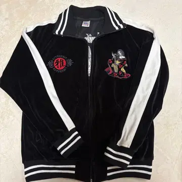 LOCK HEAVEN 블랙 벨벳 자켓 M