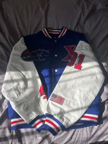 X-Large 바시티 자켓 새상품급 L 사이즈 블루