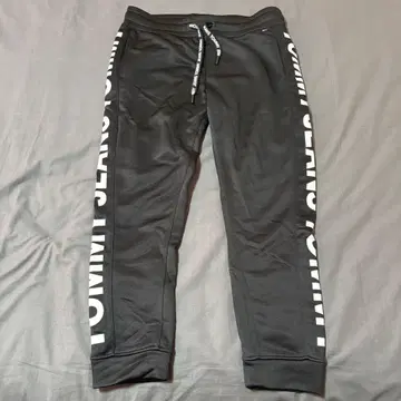 TOMMY JEANS 블랙 조거 팬츠 L
