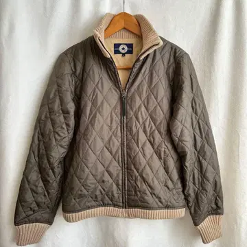 [새상품급] 컨버스 아우터 점퍼 퀼팅 플리스 카키 L