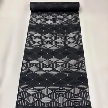 [ 새상품 ] 나고야 오비 미재단 블랙 블랙 터콰이즈 블루