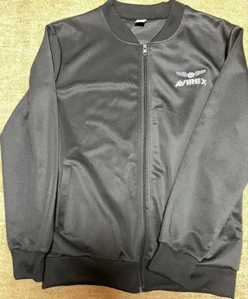 AVIREX 블랙 나일론 자켓