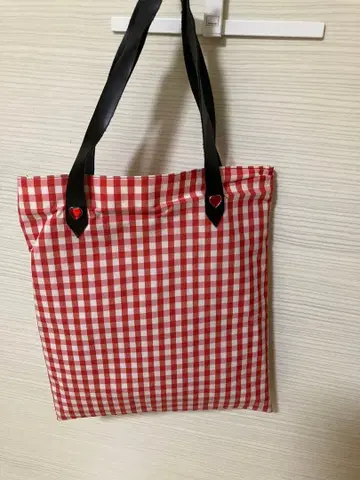 세츠코 사지테일 러브 레드 깅엄 체크