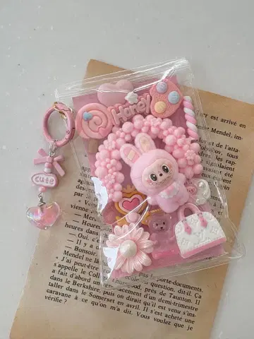 세트 파우치 라부부 pink