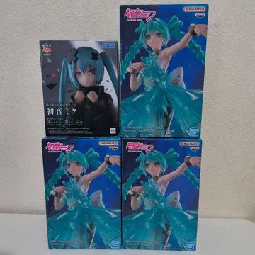 [ 미개봉 새상품 ] 하츠네 미쿠 피규어 4체 세트