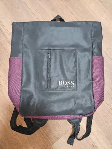 BOSS 백팩 블랙과 보라색