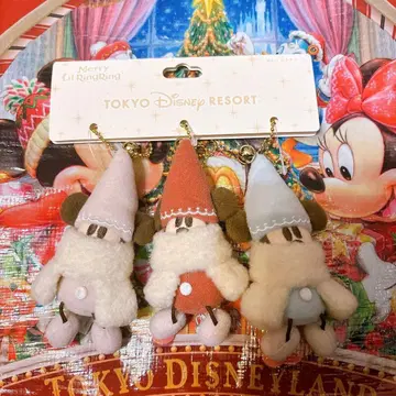 디즈니 크리스마스 리루린린 봉제인형 참 세트