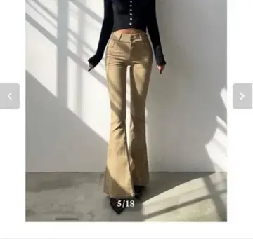 GIENGE 하이웨스트 플레어 팬츠