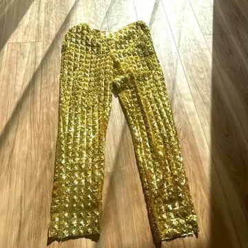 크리스티나 티 골드 스팽글 팬츠