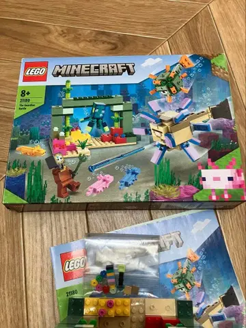 마인크래프트 LEGO 가디언과의 싸움