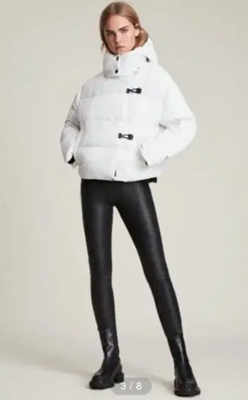 ALLSAINTS PUFFER JACKET 화이트 다운 자켓